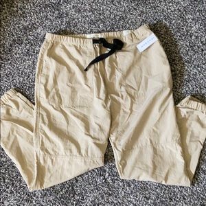 Mens L PacSun khaki joggers cargo pants NWT